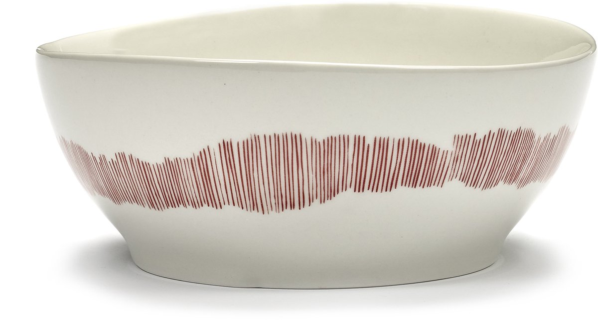 Serax - Ottolenghi Feast - Schüssel l - weiß rot - 18 ø - 4 Stück