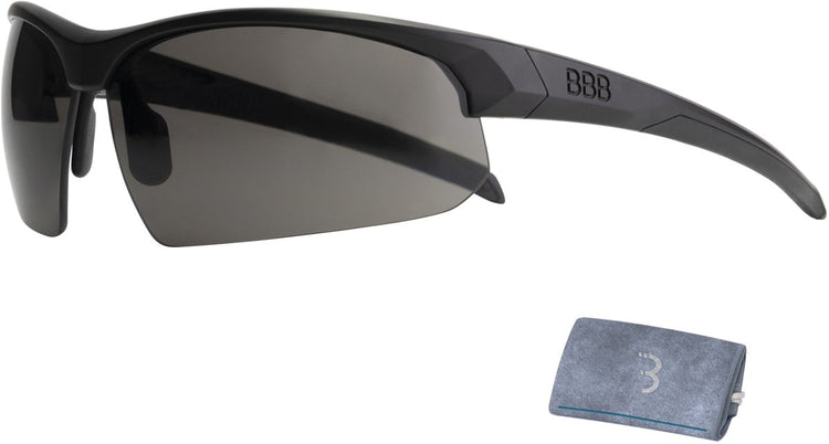 Bbb Cycling Fahrradbrille für Damen und Herren – Fahrradbrille mit 3 Wechselgläsern – leichte Rennradbrille – mattschwarz – Impress BSG-58
