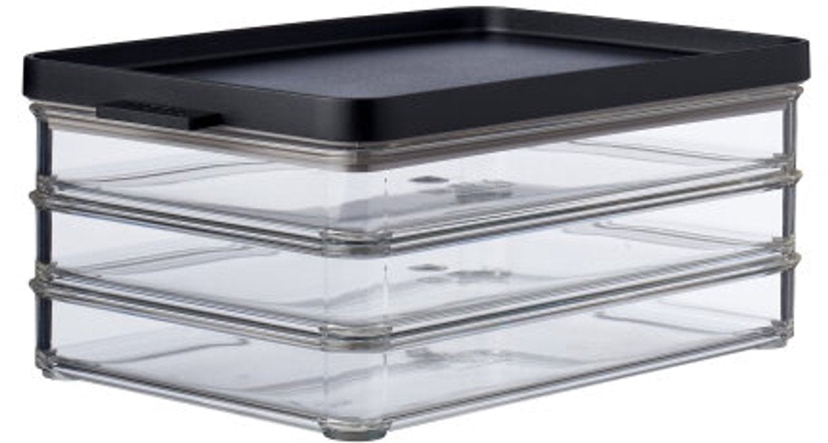 Mepal Omnia Fleischbox 3-lagig schwarz