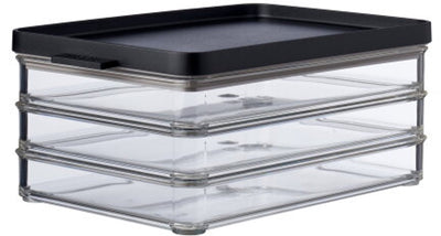 Mepal Omnia Fleischbox 3-lagig schwarz