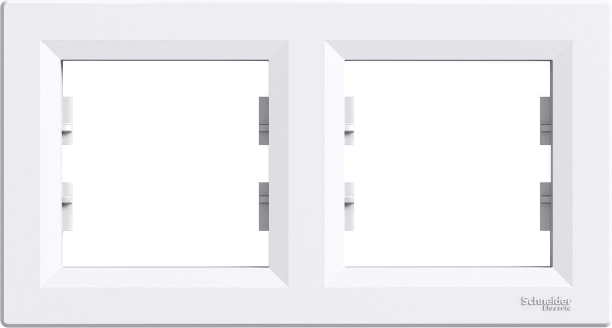Schneider Electric Asfora Abdeckrahmen-2V – weiß