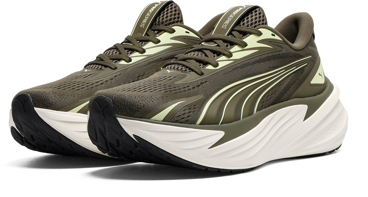 Puma Maxima Pro Unisex-Sportschuhe - Loden Green-Apple Spritz