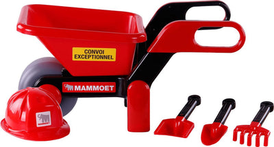 Cavallino Toys Cavallino Mammoet Schubkarre mit Helm und Werkzeugen, 5LDG.