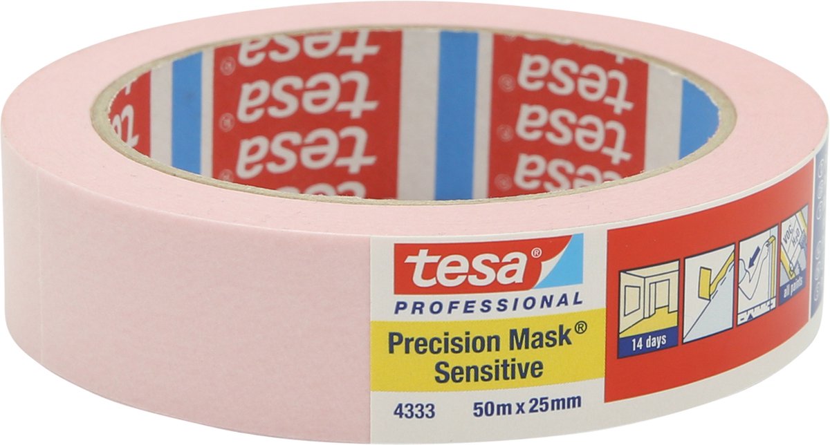 Tesa Professional 1009792 – 4333 Prec Mask Sens 50 m x 38 mm | 4 Stück