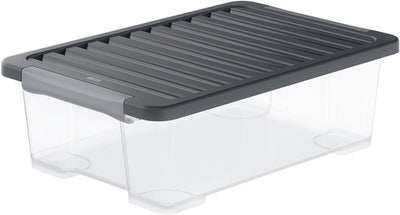 Rotho core plus Aufbewahrungsboxen - abschließbar - 4er-Set - stapelbar - 30 ltr