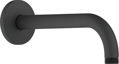 Duravit Duscharm 21 cm Wandmontage rund Metall schwarz matt – Regenduscharm universal 1 2 Anschluss