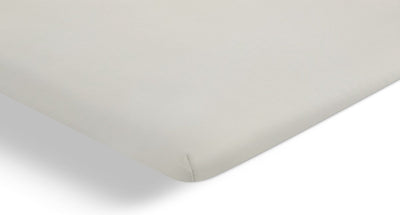 Cinderella – Weekend – Topper-Spannbettlaken mit Schlitz – 180 x 210 cm – bis 15 cm Matratzenhöhe – 100 % Baumwolle – Elfenbein