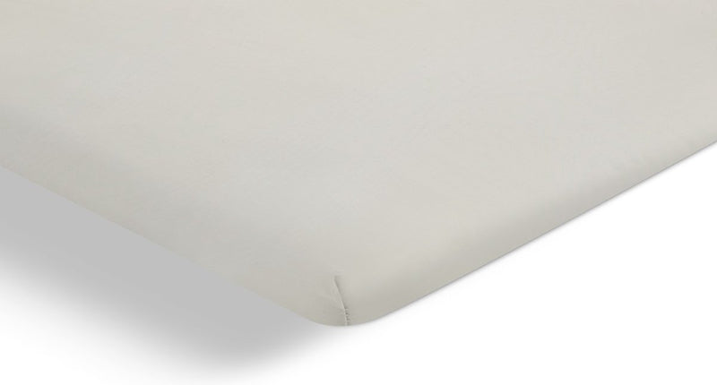 Cinderella – Weekend – Topper-Spannbettlaken mit Schlitz – 180 x 210 cm – bis 15 cm Matratzenhöhe – 100 % Baumwolle – Elfenbein