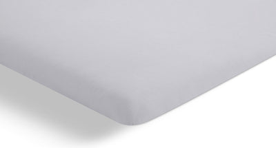 Cinderella - Weekend - Topper-Spannbettlaken mit Teilung - 160x200 cm - bis 15 cm Matratzenhöhe - 100 % Baumwolle - Hellgrau