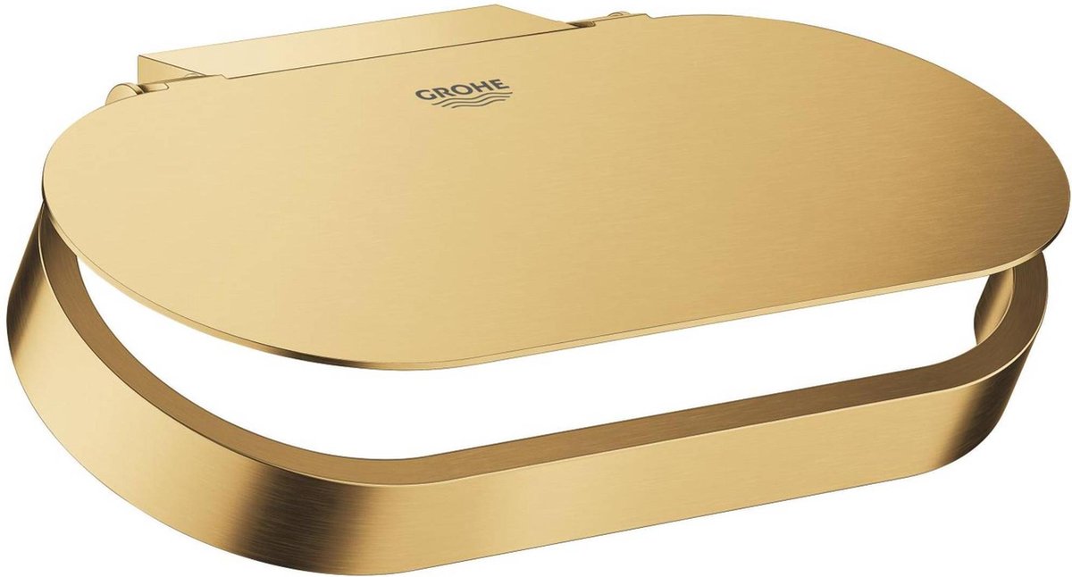 Grohe Selection Toilettenpapierhalter mit Deckel – Cool Sunrise Brushed (Mattgold) – 41069GN0