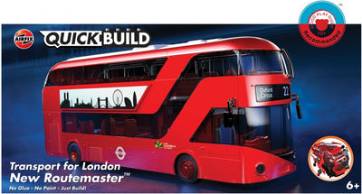 Airfix-Modellbausatz – J6050 Quickbuild Transport für London New Routemaster aus Kunststoff – Modellbausatz