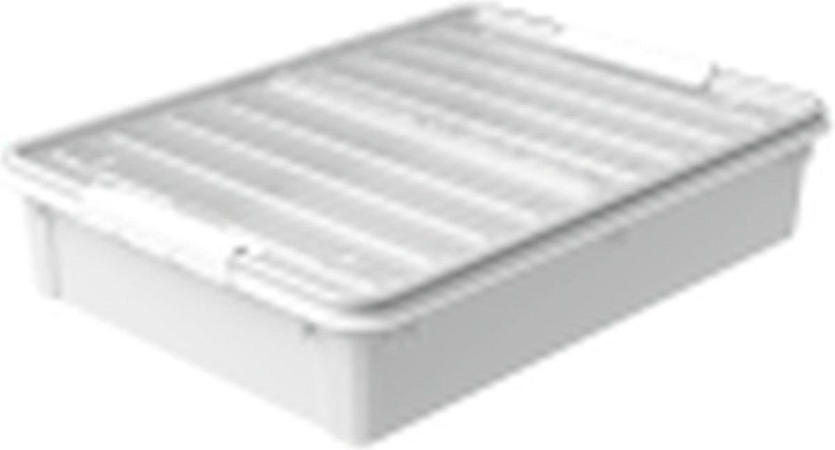 Smartstore – Bettroller-Aufbewahrungsbox 60 Liter mit Rollen – Polypropylen – transparent