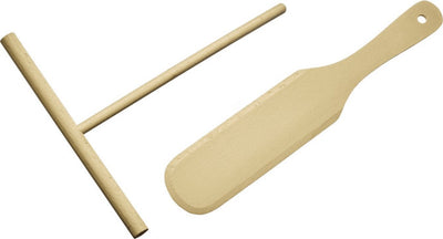 Westmark Crêpesspatel Teigverteiler Woody – praktisches Set für die mühelose Zubereitung leckerer Crêpes und dünner Pfannkuchen – Holz, 2-teilig