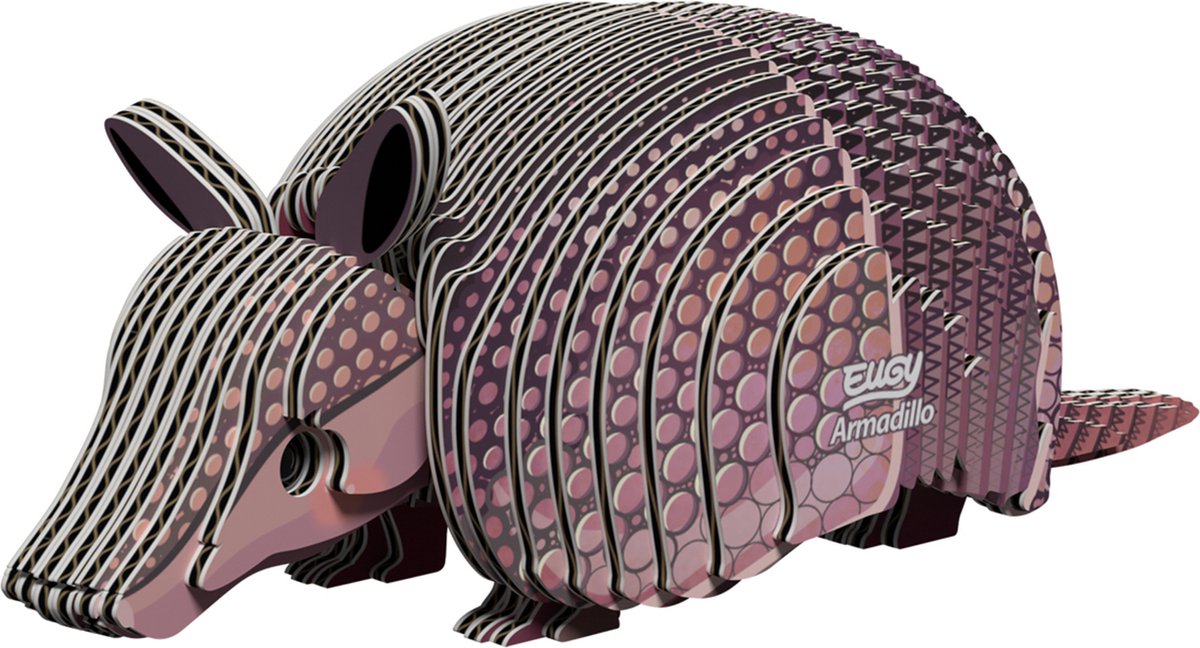 Eugy 3D-Puzzle – Gürteltier – wilde Tiere – nachhaltig – alle sammeln – 6 Jahre