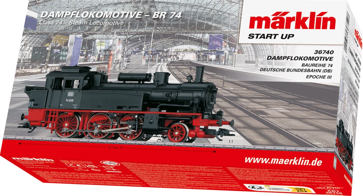 Märklin nimmt die Tenderlokomotive Baureihe 74 in Betrieb