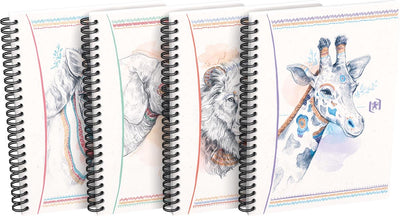 Oxford Boho Spirit Notizbuch, A5, liniert, 120 Seiten, 90 g, zufälliges Design