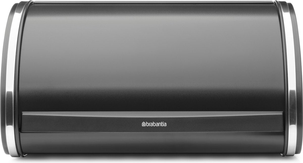 Brabantia Brotkasten – mit Schiebedeckel – mittelgroß – mattschwarz