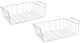 Metaltex Metaltex Babette Hanging Körbe 40x26x14 cm 2 Stück Weiß weiß