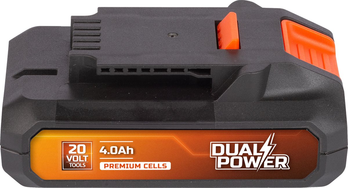 Powerplus Dual-Power-Akku powdp9024 – 20 V, 4,0 Ah – Akku für 20-V-Geräte – LED-Betriebsanzeige – Akku-Plattform