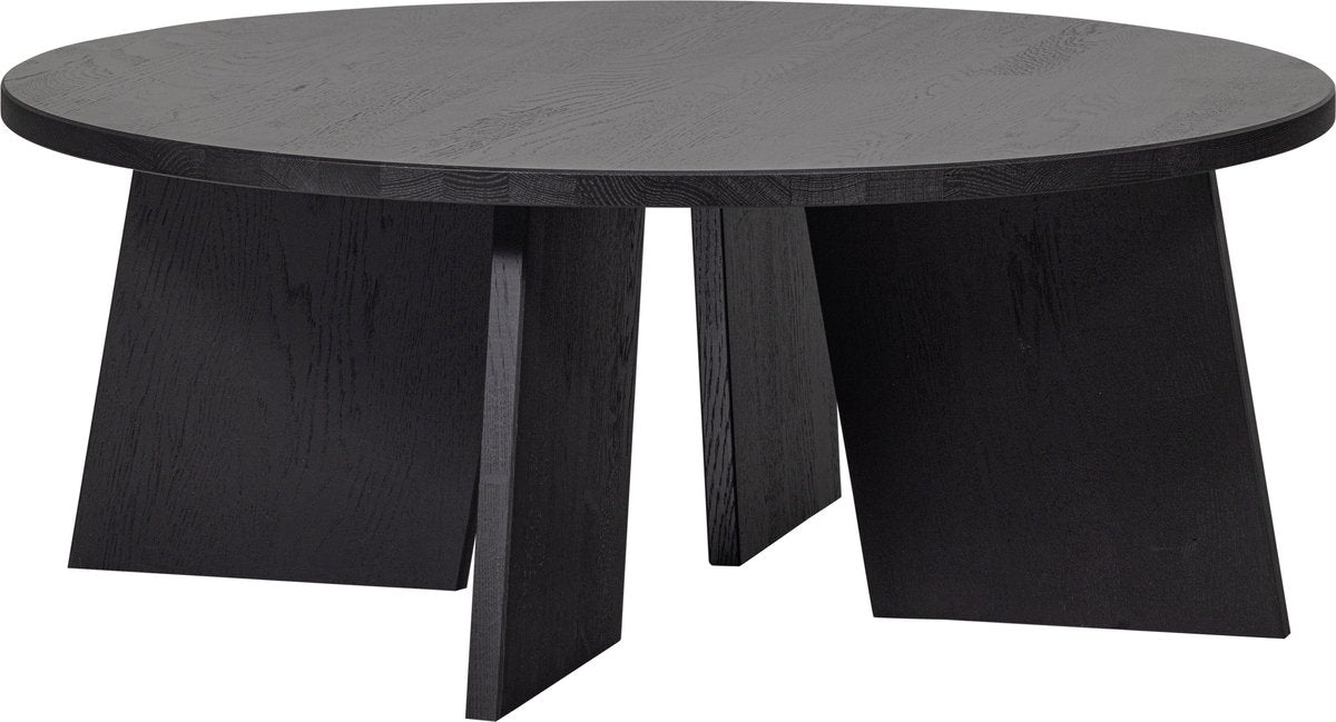 Couchtisch mit Holzfries – Eiche – Blacknight – 36 x 90 x 90
