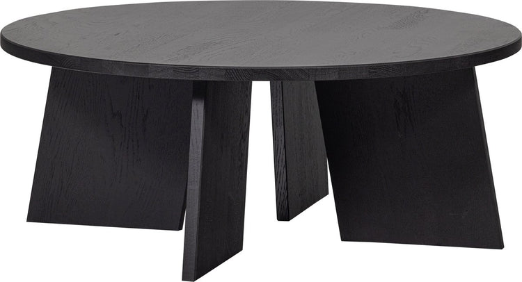 Couchtisch mit Holzfries – Eiche – Blacknight – 36 x 90 x 90