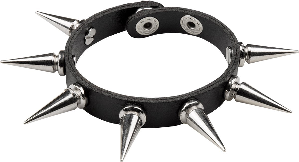 Boland – Armband Spike Deluxe Schwarz – Erwachsene – Damen – Rocker – Punk und so