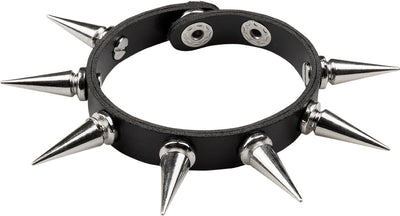 Boland – Armband Spike Deluxe Schwarz – Erwachsene – Damen – Rocker – Punk und so
