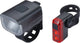 Bbb Cycling Stud Combo Strap Fahrradbeleuchtungsset – Vorderlicht-Rücklicht Fahrrad USB wiederaufladbar – 130 Lumen – Akku 10 Stunden – Fahrradlicht vorne und hinten – BLS-144