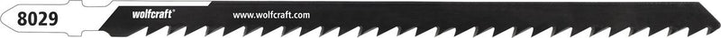 Wolfcraft – PVC-Stichsägeblatt 100 mm – HCS-Sägeblatt mit T-Schaft – ideal für Kunststoff- und PP-PVC-Rohre – 8029000
