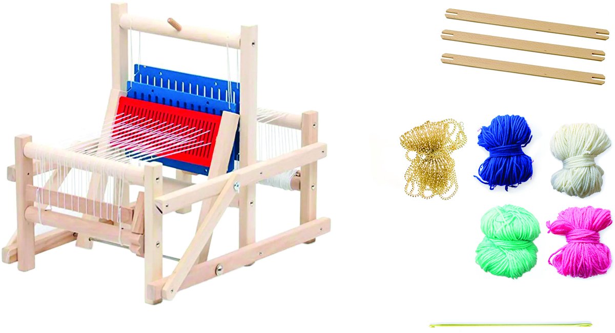Sycomore Spielzeug-XXL-Webstuhl für Kinder – Kreativset.
