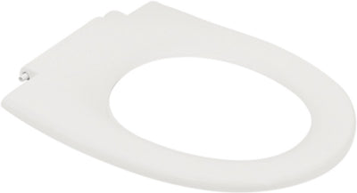 Plieger 300s WC-Sitz – D-Form WC-Sitz – Duroplast – weiß – ohne Deckel – passend für Geberit WC