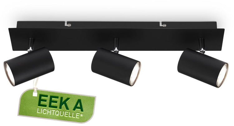 B.k.licht briloner isil – Aufbaustrahler – mit eek a Lichtquelle* – schwarz – 45cm