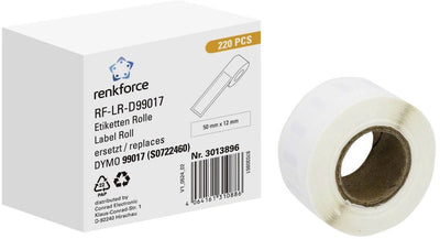 Renkforce RF-6027792, weiß, selbstklebendes Druckeretikett, Endlosetikett, Rolle, Papier, Thermodirekt