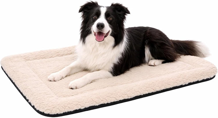 Flamingo Hundekissen - Hundekorb - Naya rechteckig beige 100,5x63,5cm - weicher Liegekomfort - perfekte Passform - langlebig
