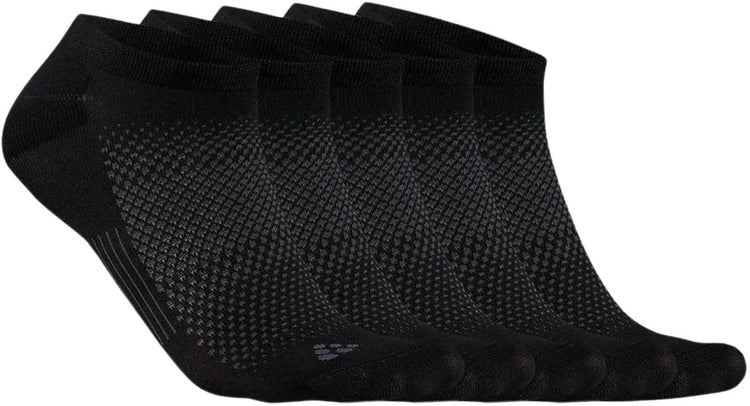 Craft Active Footies 5er-Pack Unisex-Sportsocken – Schwarz