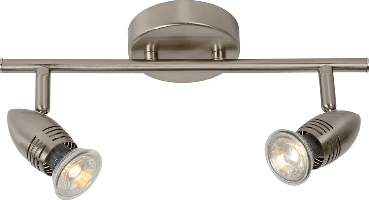 Lucide caro-led - Deckenstrahler (Deckenleuchte) - LED - GU10 - 2x5W 2700K - Mattchrom