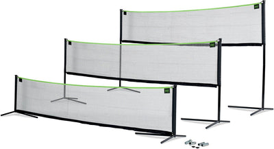 Exit Toys Exit verstellbares Sportnetz 243 x 500 cm – Volleyballnetz – Badmintonnetz – Tennisnetz – höhenverstellbar – Outdoor – Schwarz