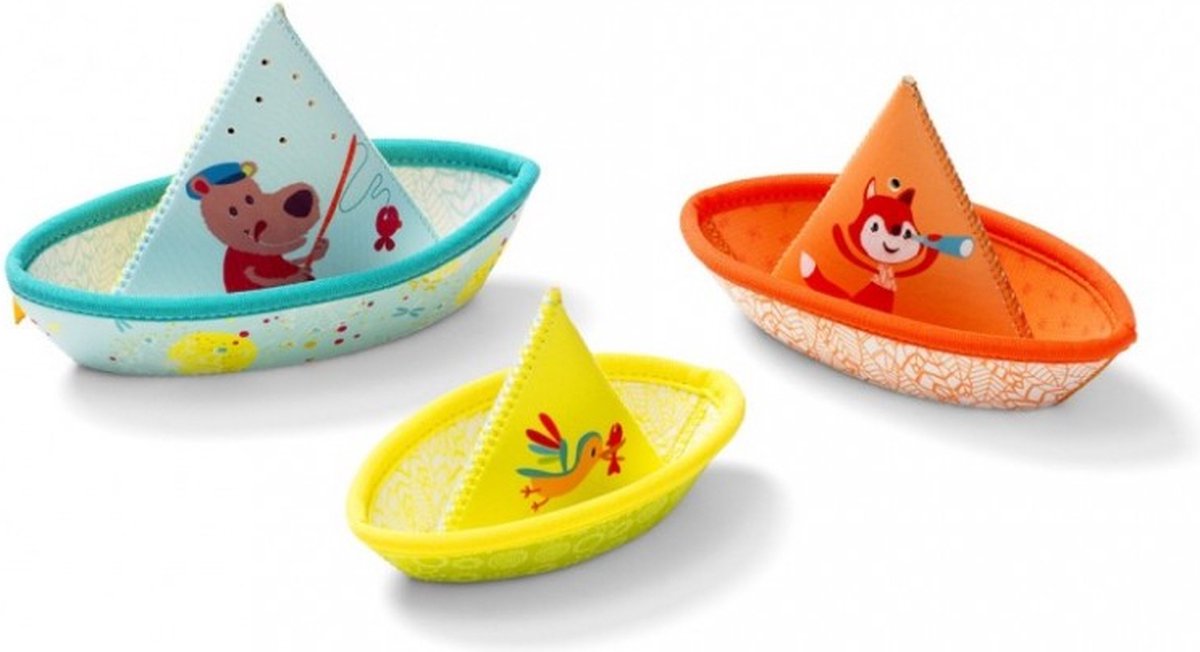 Lilliputiens – drei Gießboote – Badespielzeug