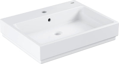 Grohe Cube Keramikwaschtisch - Keramik - 60 x 49 cm - mit antibakterieller Ausrüstung - Weiß