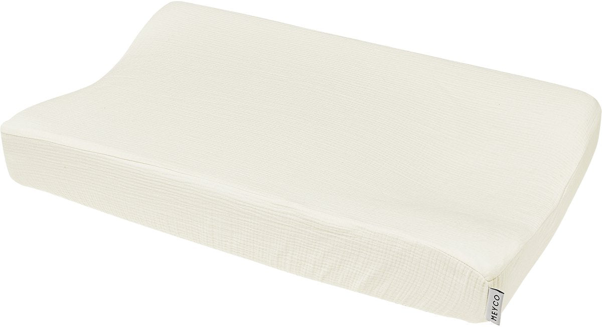 Meyco Baby Uni Wickelauflagenbezug – vorgewaschen, hydrophil – natur – 50 x 70 cm