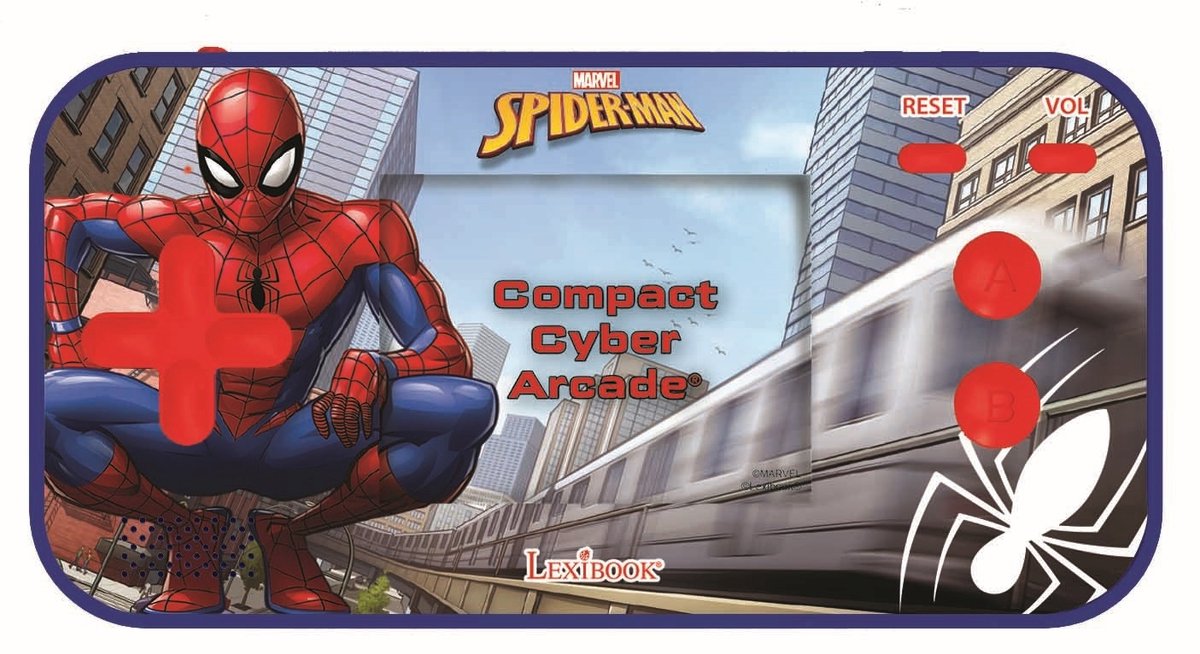 Lexibook-Konsole, tragbar, Cyber Arcade® Pocket Spiderman – Bildschirm 2,5 Zoll, 150 Spiele, nicht 10 Spiderman