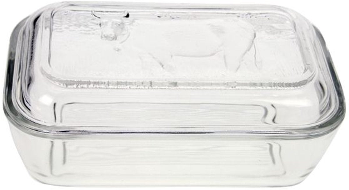 Luminarc Vaca Butterdose – Weiß – Glas – 17 x 7 cm