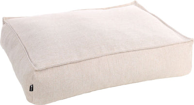 Orthopädisches Hundekissen Flamingo – Premium-Linie – reines Luxus-Hundekissen 80 x 60 x 18 cm – extra Memory-Schaum für maximalen Komfort – Baldar-Hundekissen beige