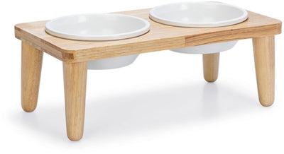 Entworfen von Lotte Tafelservice Djeha – Hundefutternapf – Holz – 40 x 21 x 15 cm