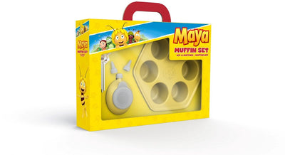 Biene Maja Muffinform – 6 Muffins – Silikon – ofenfest bis 220 °C – gelb