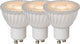 Lucide mr16 – LED-Lampe – ø 5 cm – LED dimmbar – GU10 – 3 x 5 W 3000 K – Weiß – 3er-Set