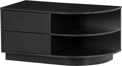 Woood Finca TV-Schrank rund rechts - Schwarz - 40x78x40