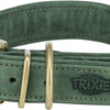 Trixie Kragenhund reines Leder Saliegroen