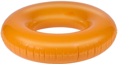 Eddy Toys Schwimmring ø 90 cm – aufblasbares Schwimmbecken – aufblasbarer Reifen – max. 65 kg – inklusive Reparaturflicken – orange