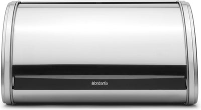 Brabantia Brotkasten – mit Schiebedeckel – mittelgroß – mattierter Stahl